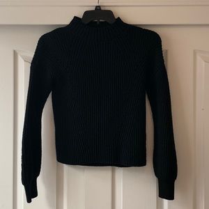 Black knitted sweater